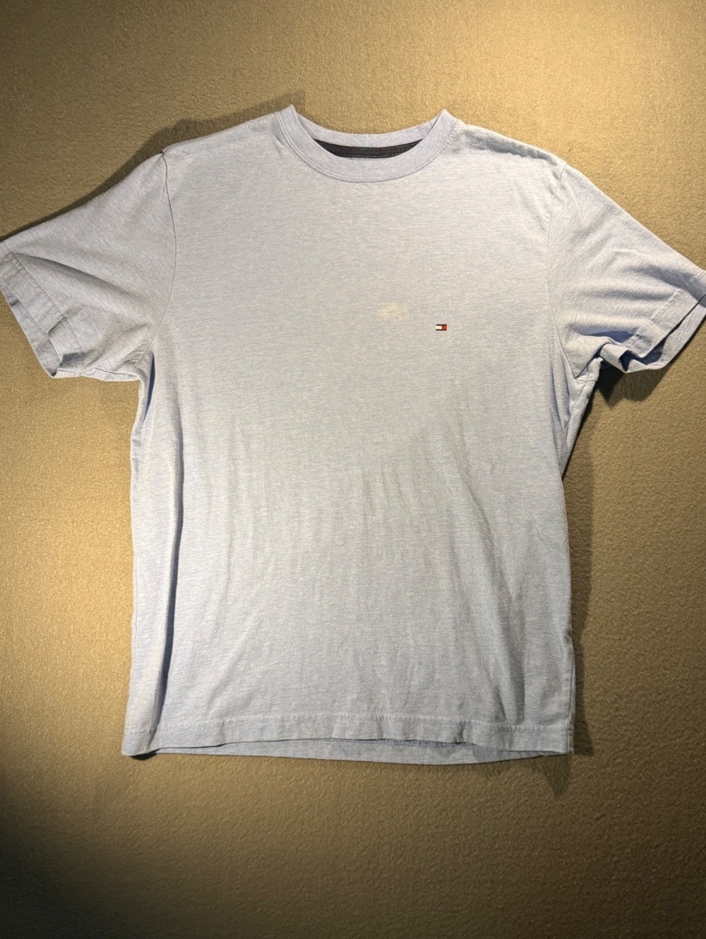 Tommy Hilfiger Light Blue Short Sleeve T-Shirt Small